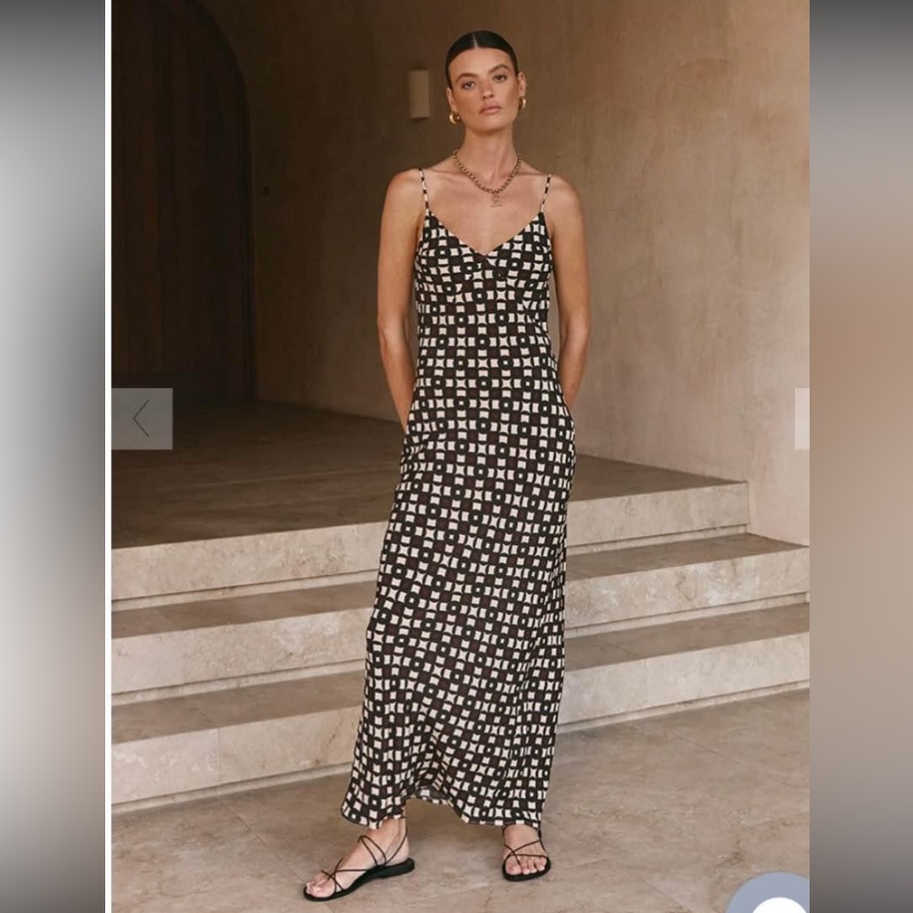 New DISSH geo slip dress